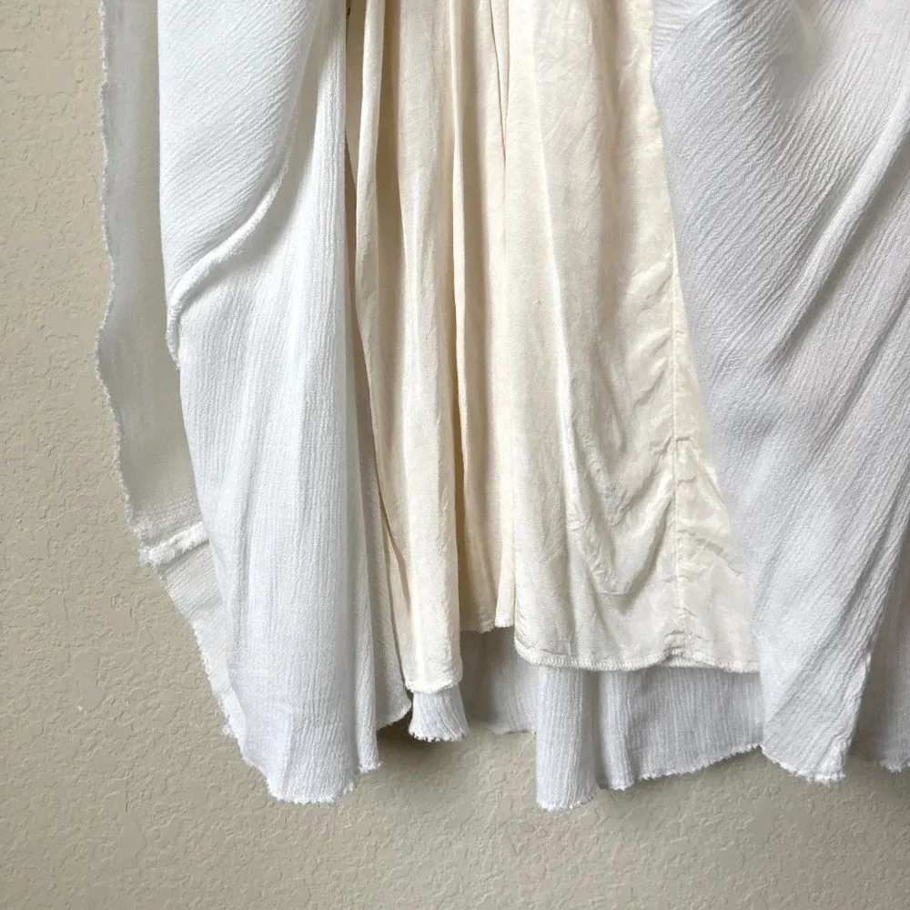 Free People One Boho Eyelet Ruffle Lace Trim Priscilla Mini Dress_11
